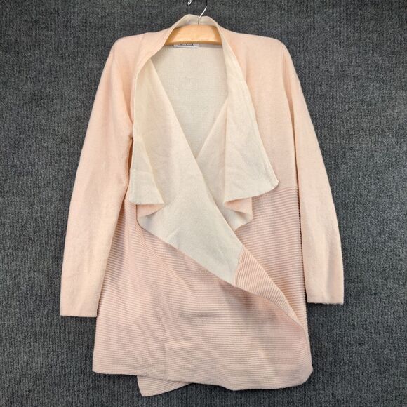 Chicwish Wrap Jacket Womens Size Small Pink Knit Wool Blend Sweater - Picture 2 of 13